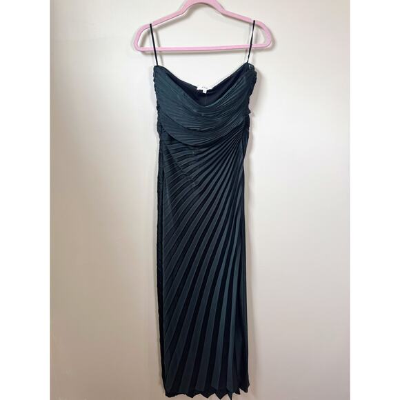 NEW NWT A.L.C. Bianca Dress in Forest Green Size 6 - Picture 3 of 7